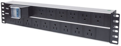 19" 2U Rackmount 15-Output Power Distribution Unit (PDU) Image 1