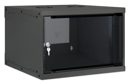 6U 19" Wall Mount Network Cabinet, Basic Line, 400 mm Depth, Black Image 2