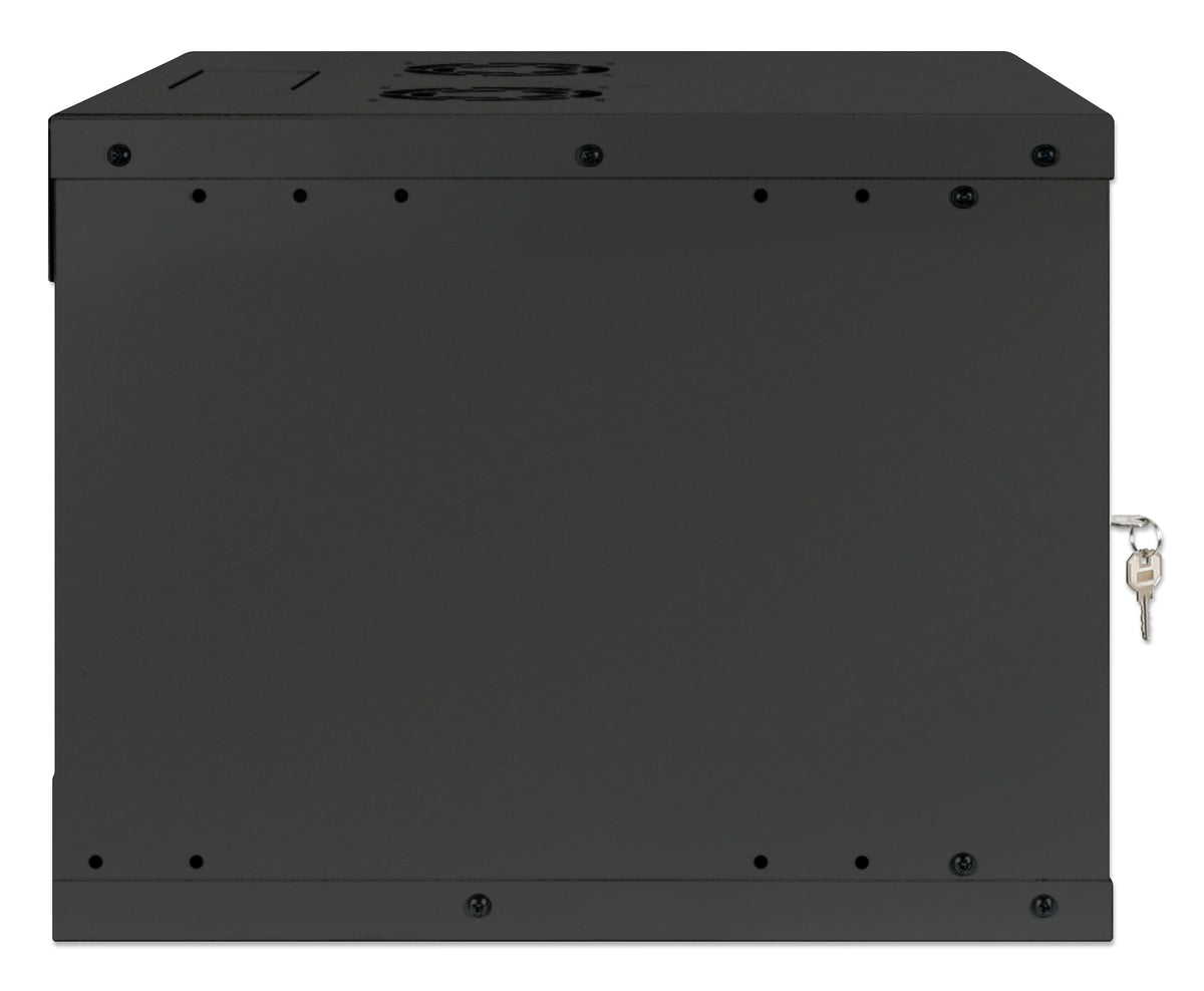 6U 19" Wall Mount Network Cabinet, Basic Line, 400 mm Depth, Black Image 5
