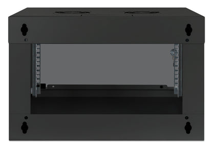 6U 19" Wall Mount Network Cabinet, Basic Line, 400 mm Depth, Black Image 6