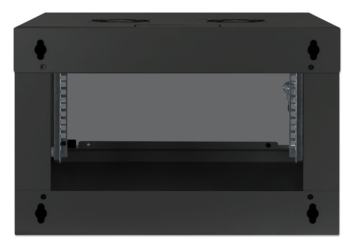 6U 19" Wall Mount Network Cabinet, Basic Line, 400 mm Depth, Black Image 6