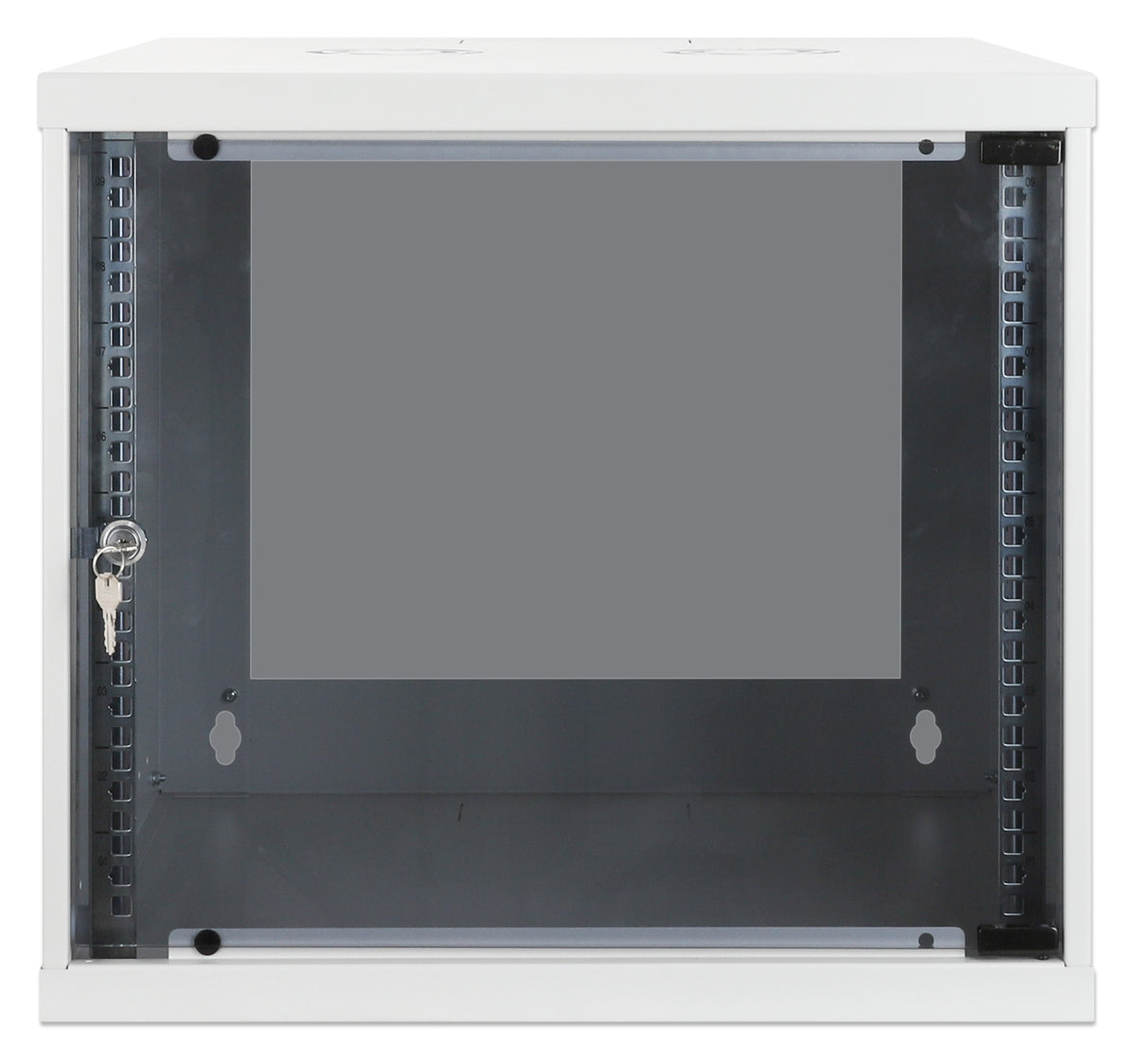 9U 19" Wall Mount Network Cabinet, Basic Line, 400 mm Depth, Gray Image 3