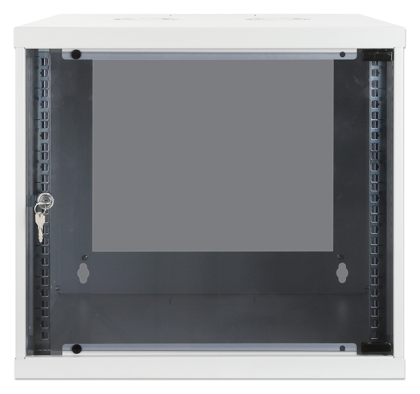 9U 19" Wall Mount Network Cabinet, Basic Line, 400 mm Depth, Gray Image 3