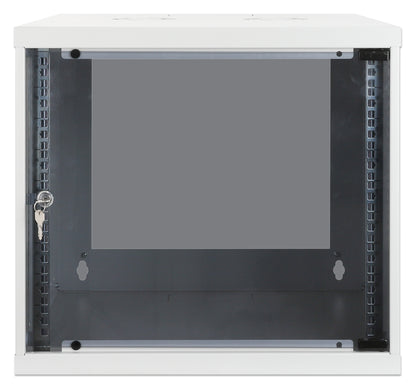 9U 19" Wall Mount Network Cabinet, Basic Line, 400 mm Depth, Gray Image 3