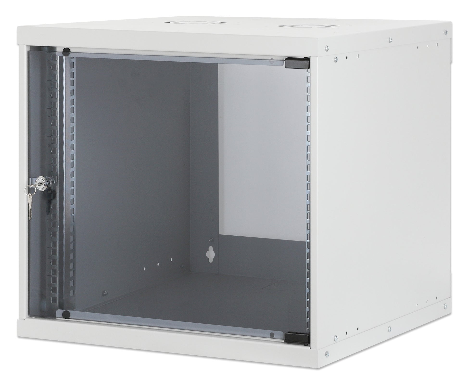 9U 19" Wall Mount Network Cabinet, Basic Line, 400 mm Depth, Gray Image 1