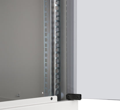 9U 19" Wall Mount Network Cabinet, Basic Line, 400 mm Depth, Gray Image 7