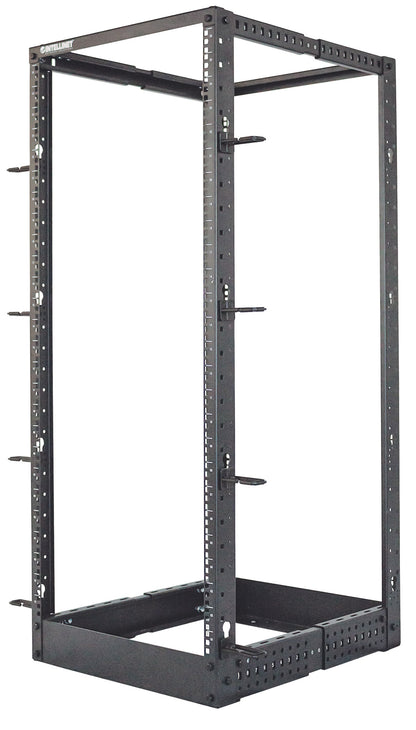 19" Floor-Standing 4-Post Open Frame Network Rack, 26U Image 1