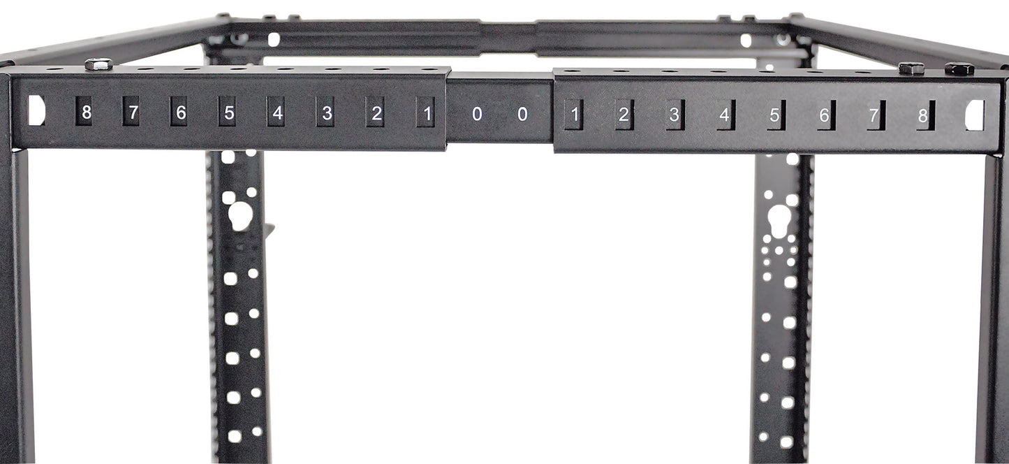 19" Floor-Standing 4-Post Open Frame Network Rack, 26U Image 6