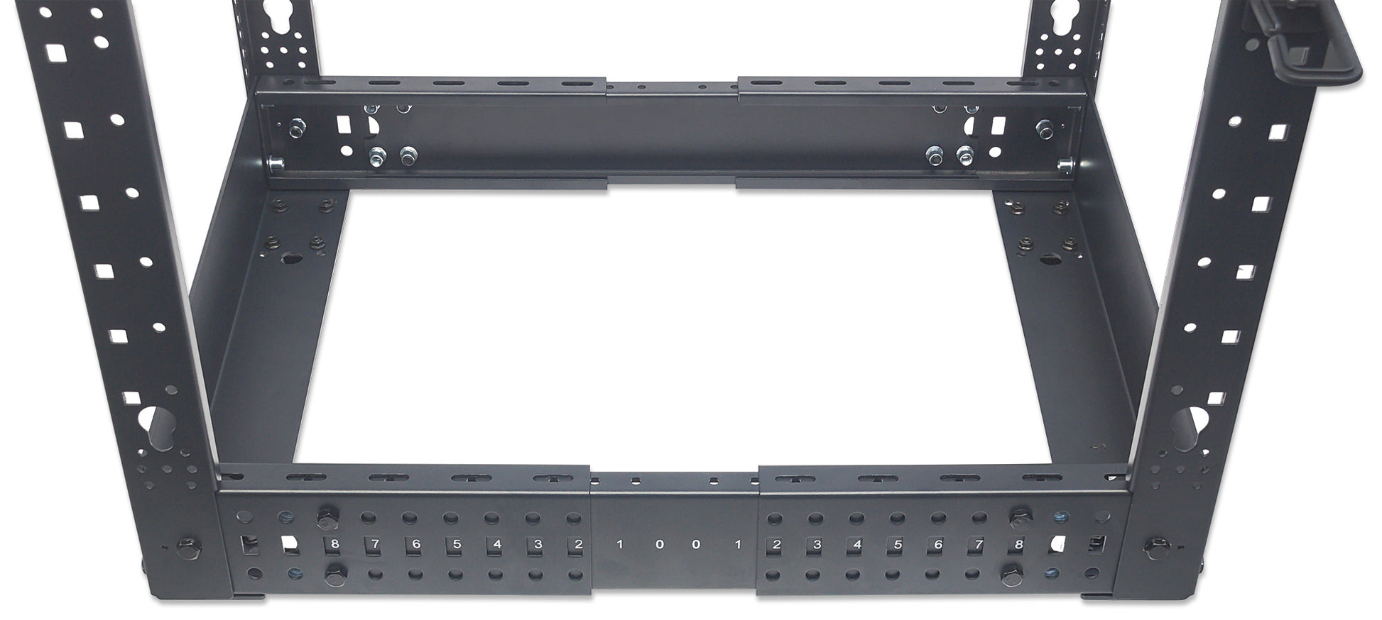 19" Floor-Standing 4-Post Open Frame Network Rack, 45U Image 13