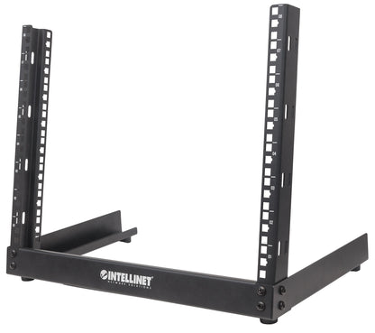 19" Desktop 2-Post Open Frame Network Rack, 8U Image 1