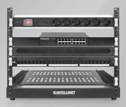 19" Desktop 2-Post Open Frame Network Rack, 8U Image 5
