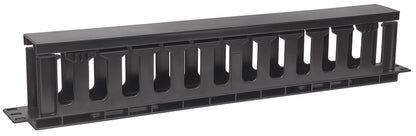 19" Cable Management Panel, 1U, Black Image 2