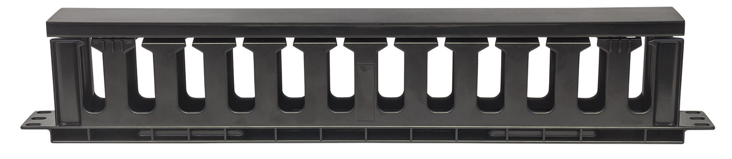 19" Cable Management Panel, 1U, Black Image 3