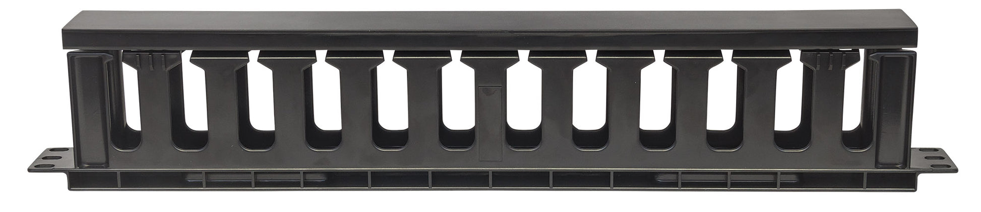 19" Cable Management Panel, 1U, Black Image 3