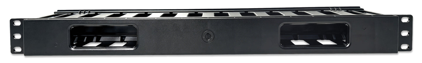 19" Cable Management Panel, 1U, Black Image 6