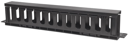 19" Cable Management Panel, 1U, Black Image 1