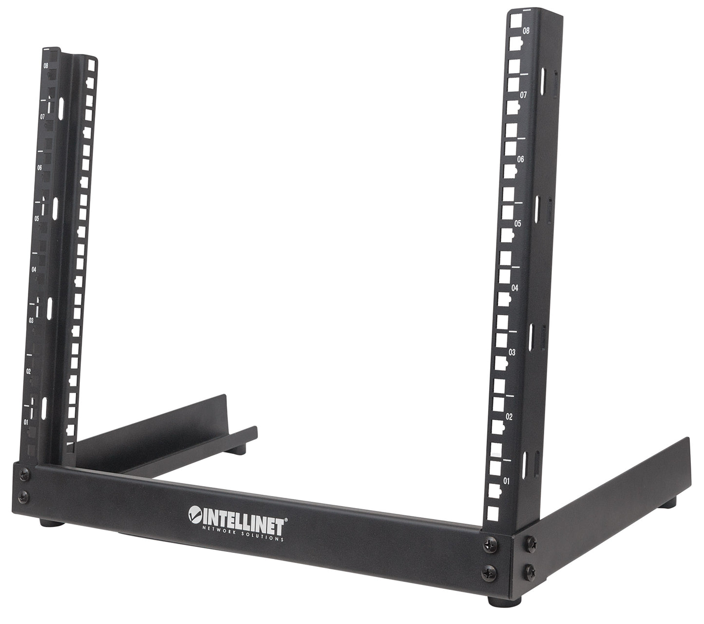 19" Desktop 2-Post Open Frame Network Rack, 12U Image 1