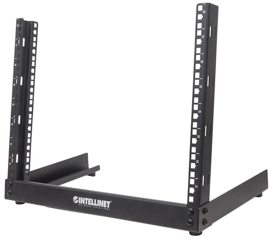 19" Desktop 2-Post Open Frame Network Rack, 12U Image 1