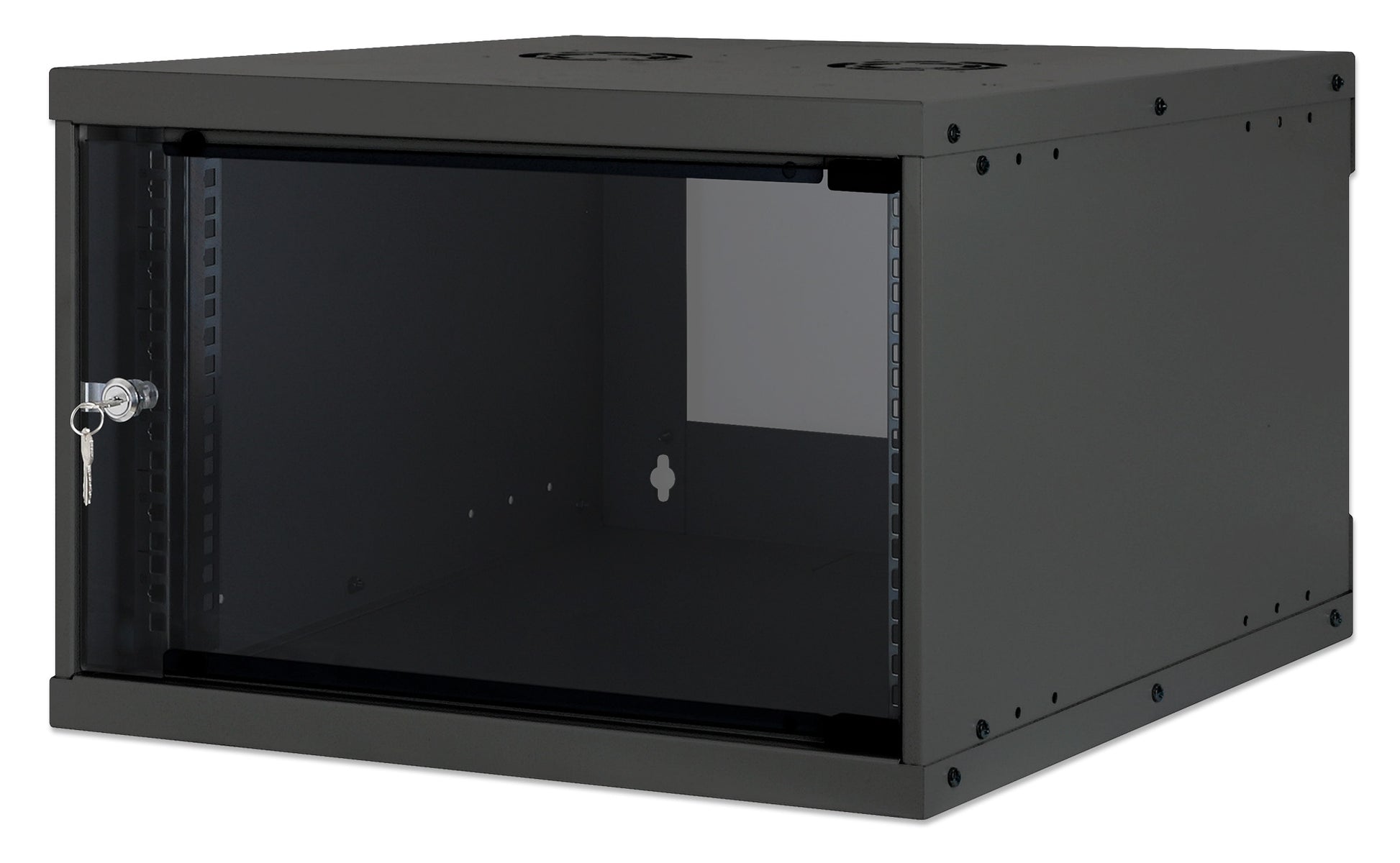 6U 19" Wall Mount Network Cabinet, Basic Line, 560 mm Depth, Black Image 1