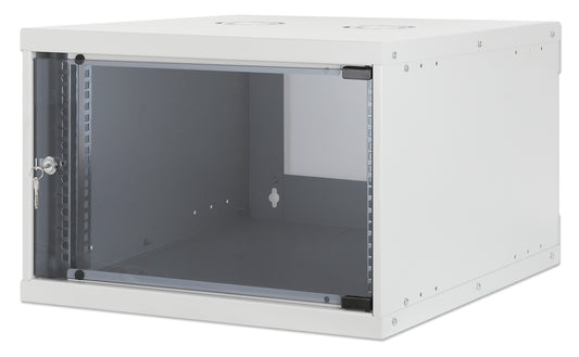 6U 19" Wall Mount Network Cabinet, Basic Line, 560 mm Depth, Gray Image 1