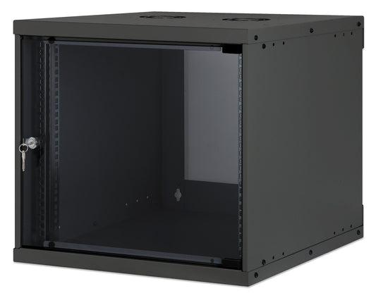 9U 19" Wall Mount Network Cabinet, Basic Line, 560 mm Depth, Black Image 1