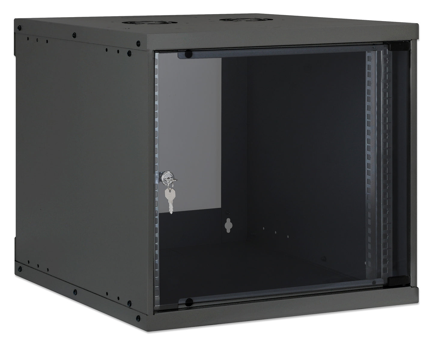 9U 19" Wall Mount Network Cabinet, Basic Line, 560 mm Depth, Black Image 2