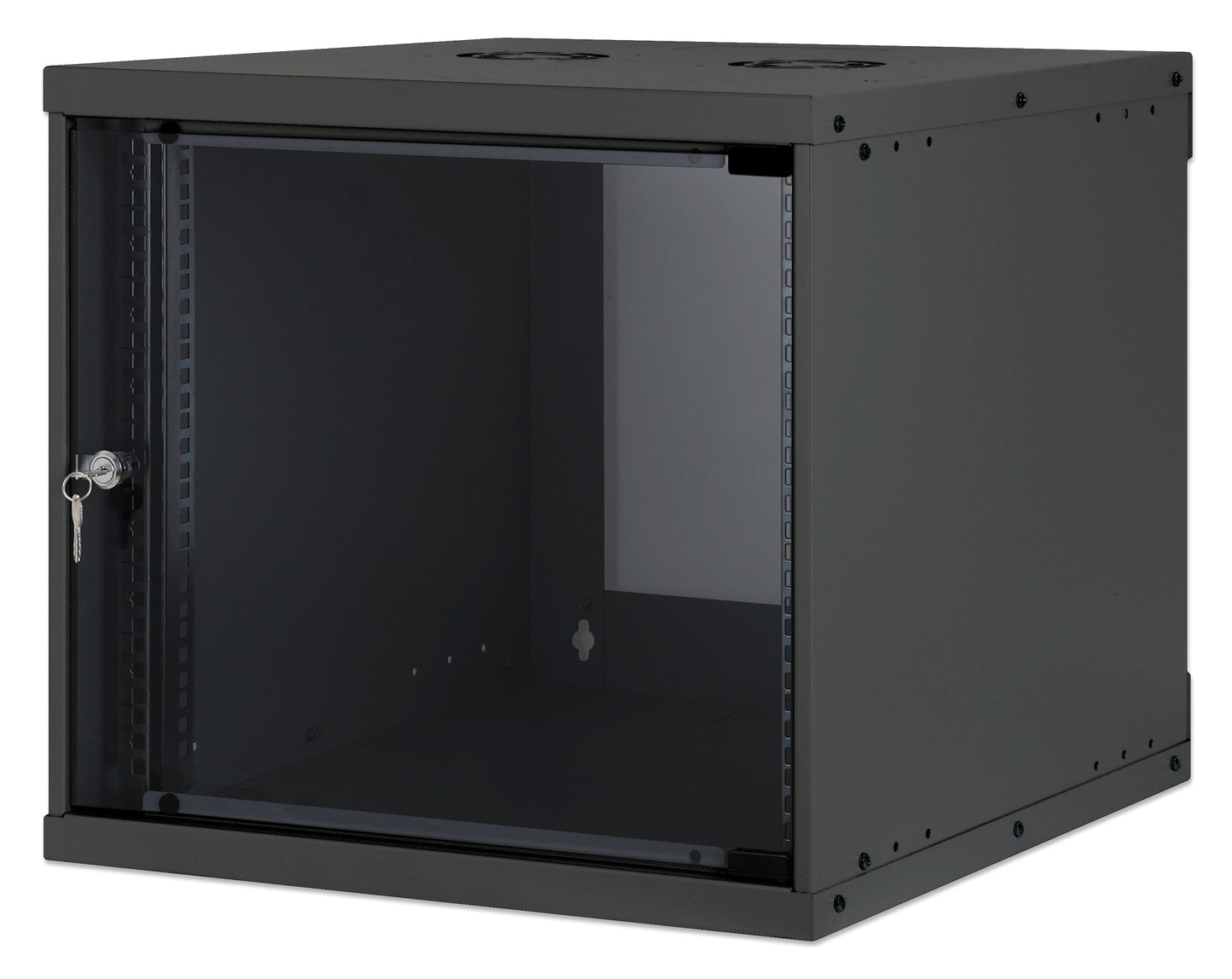 9U 19" Wall Mount Network Cabinet, Basic Line, 560 mm Depth, Black Image 1