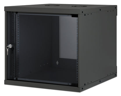 9U 19" Wall Mount Network Cabinet, Basic Line, 560 mm Depth, Black Image 1
