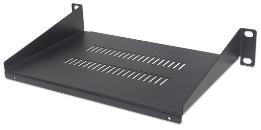 10" Cantilever Shelf, 1U, 150 mm (11.8 in.) Depth, Black Image 1