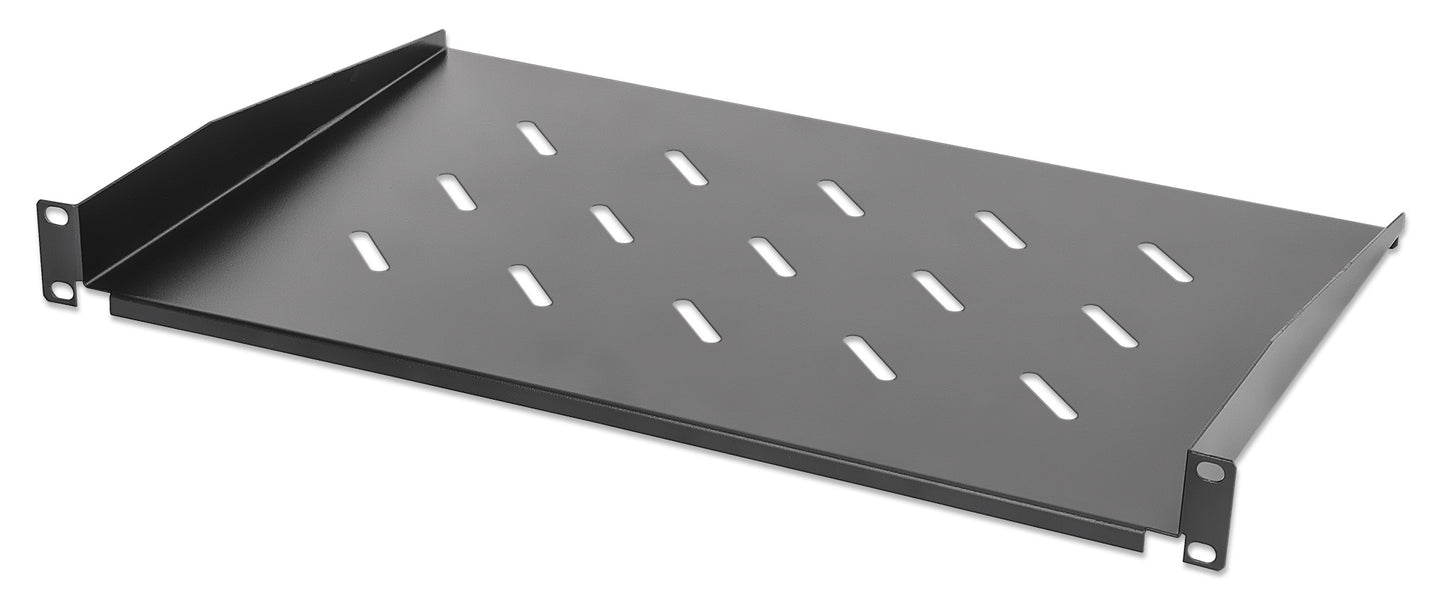 19" Cantilever Shelf, 1U, 300 mm (11.8 in.) Depth, Black Image 2