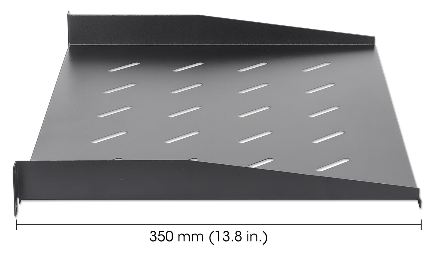 19" Cantilever Shelf, 1U, 350 mm (13.8 in.) Depth, Black Image 5