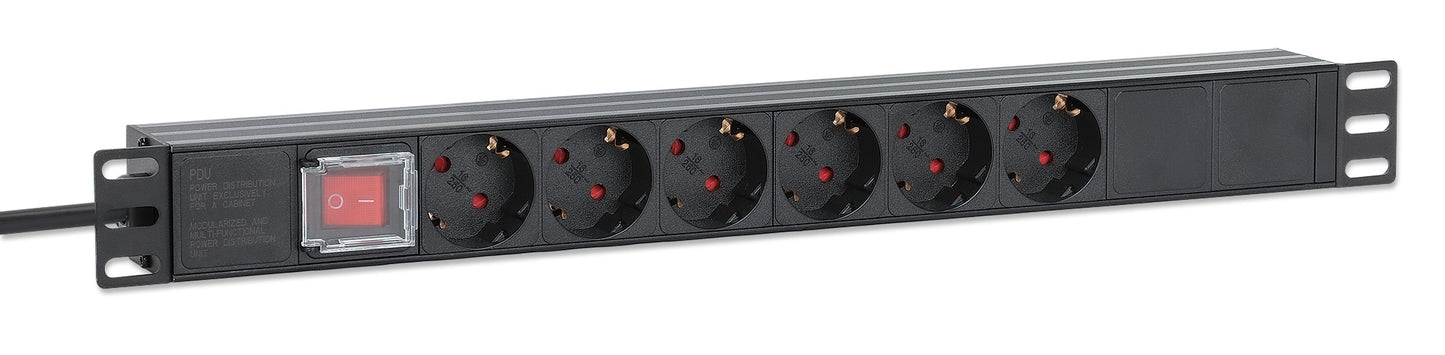 19" 1U Rackmount 6-Output Power Distribution Unit (PDU) Image 3