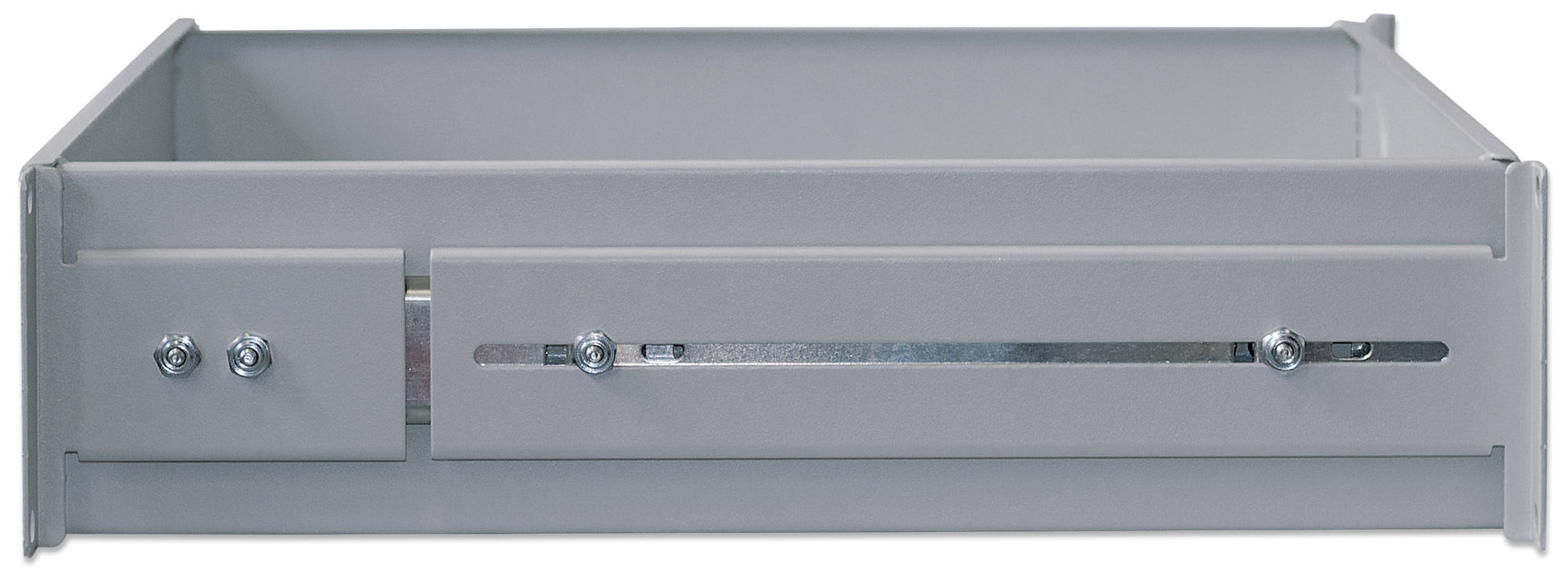 19" Storage Drawer Shelf, 2U, 350 mm Depth, Gray Image 5