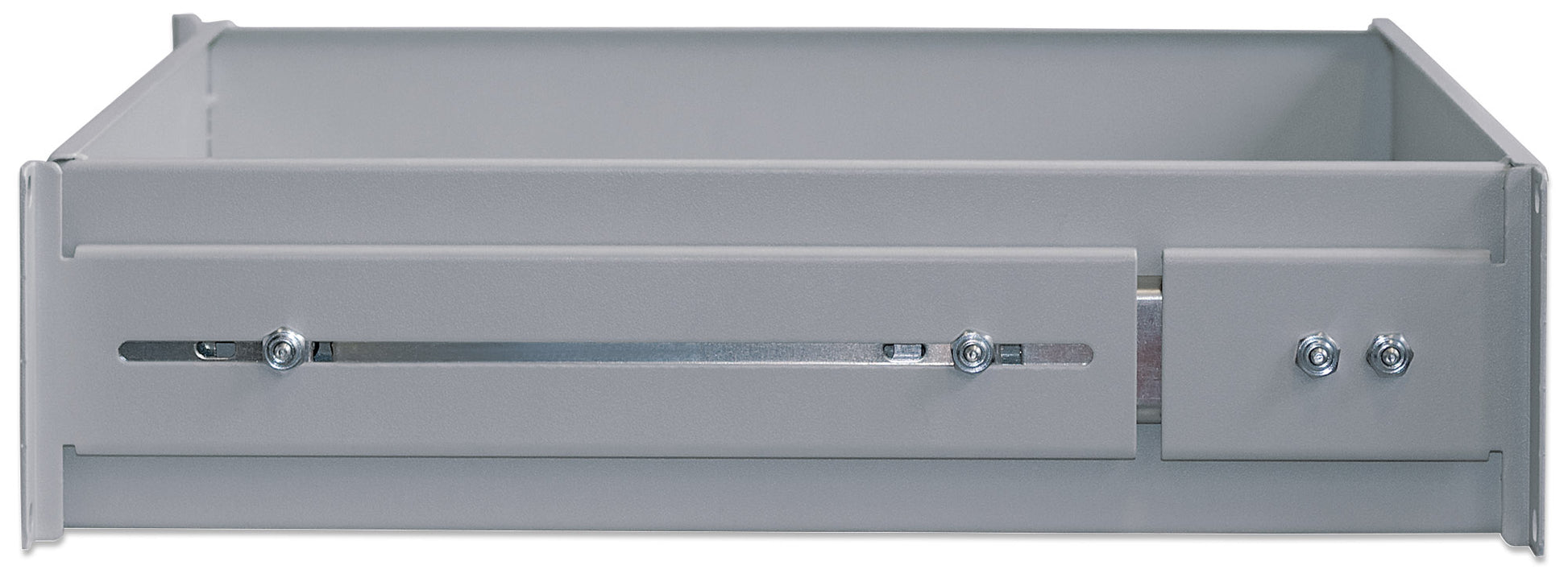 19" Storage Drawer Shelf, 2U, 350 mm Depth, Gray Image 6