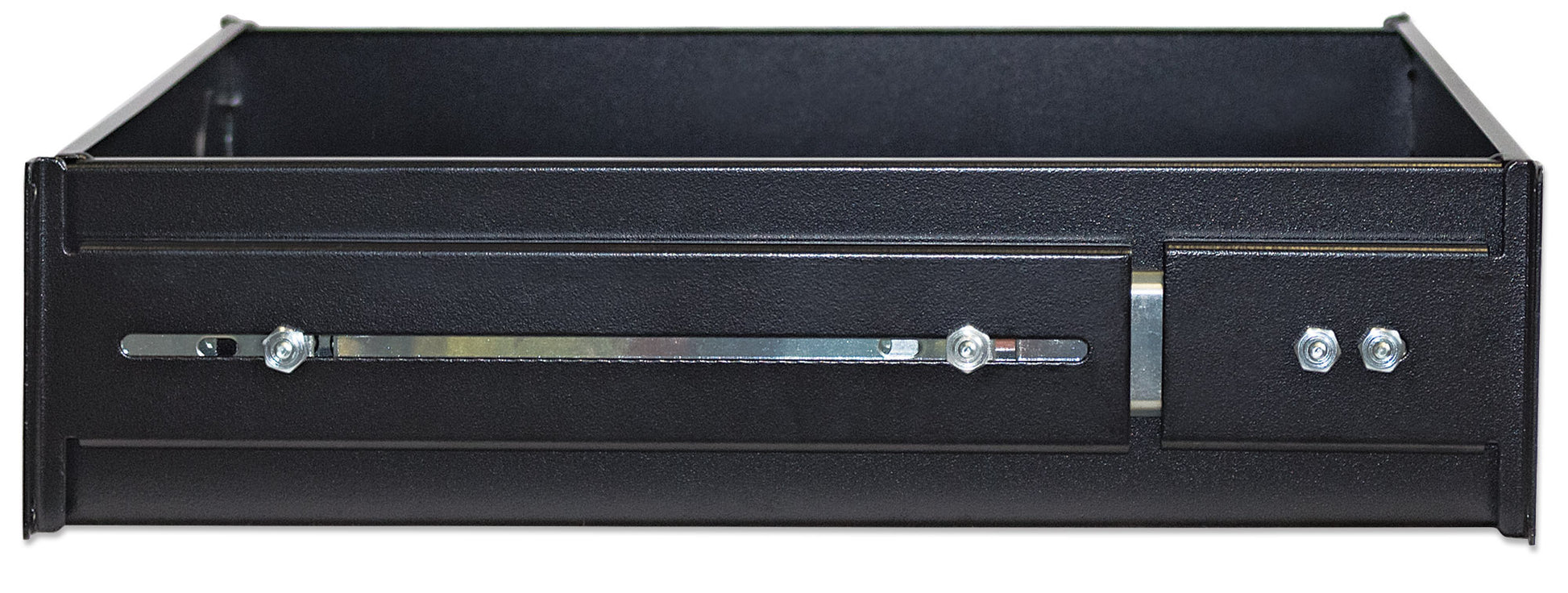 19" Storage Drawer Shelf, 2U, 350 mm Depth, Black Image 6