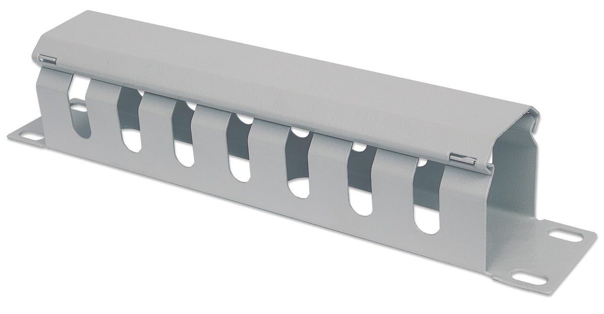 10" Cable Management Panel, 1U, Gray Image 1