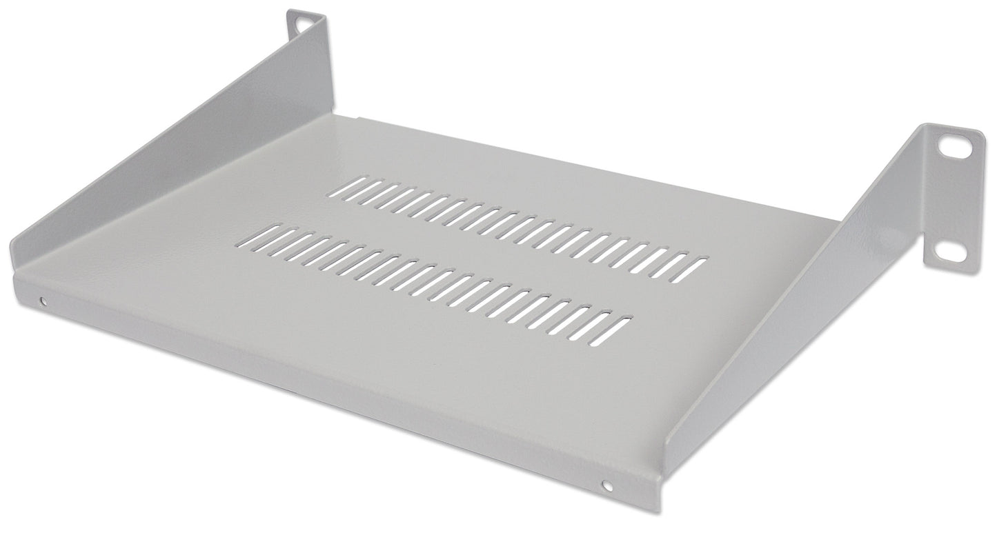 10" Cantilever Shelf, 1U, 150 mm (11.8 in.) Depth, Gray Image 1