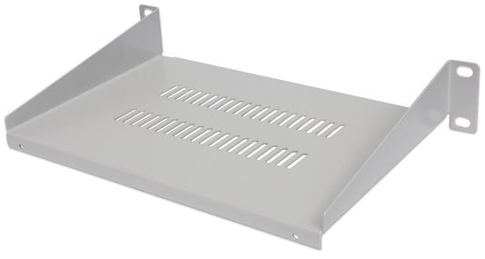 10" Cantilever Shelf, 1U, 150 mm (11.8 in.) Depth, Gray Image 1