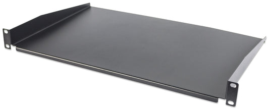 19" Cantilever Shelf, 1U, 350 mm (13.8 in.) Depth, Black Image 1