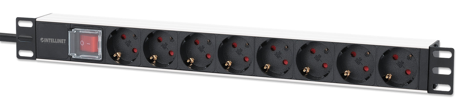 19" 1U Rackmount 8-Output Power Distribution Unit (PDU) Image 1
