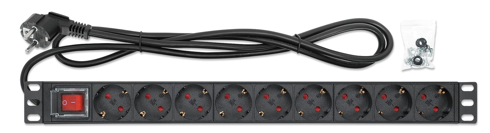 19" 1U Rackmount 9-Output Power Distribution Unit (PDU) Image 6