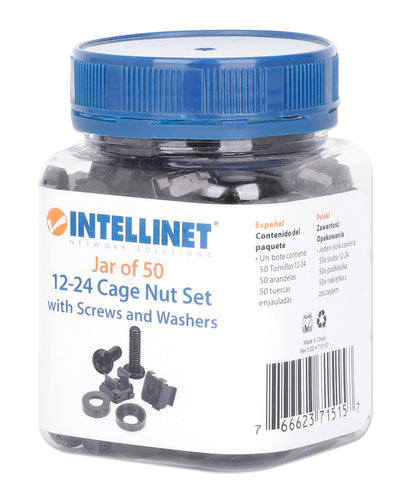 12-24 Cage Nut Set, 50-Pack Packaging Image 2