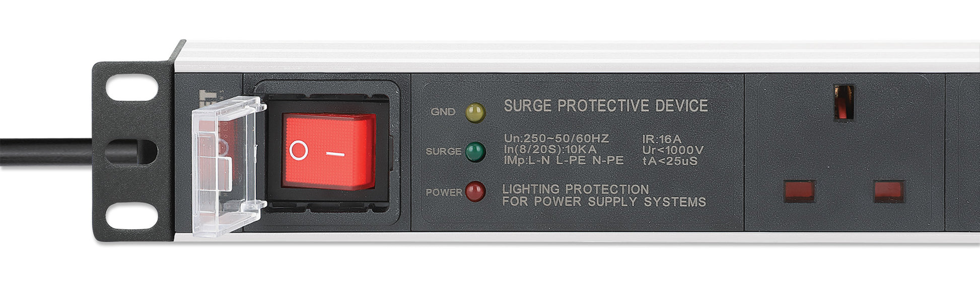 19" 1U Rack Mount 6-Output Power Distribution Unit (PDU) / Surge Protector Image 5