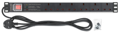 19" 1U Rack Mount 6-Output Power Distribution Unit (PDU) / Surge Protector Image 6