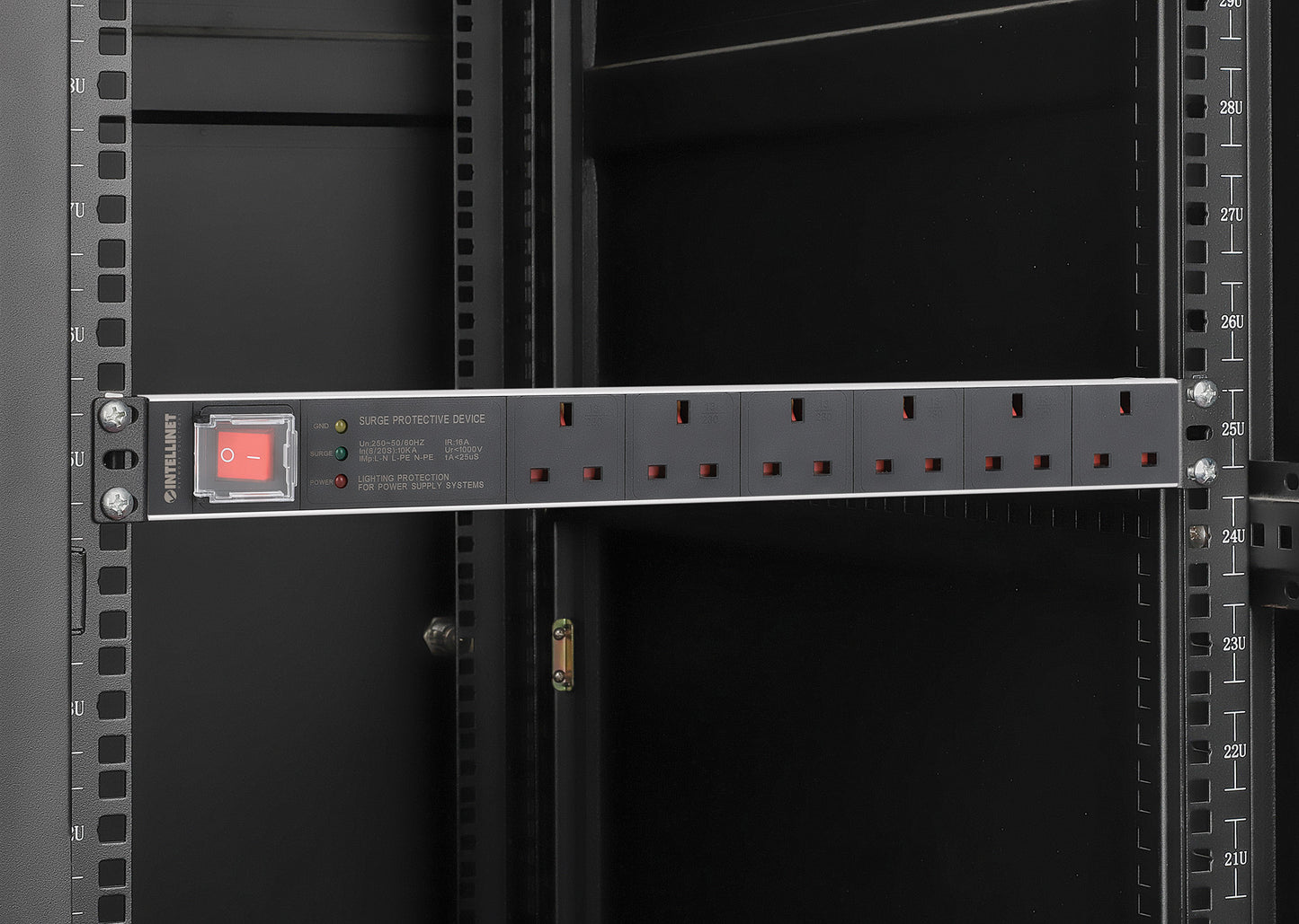 19" 1U Rack Mount 6-Output Power Distribution Unit (PDU) / Surge Protector Image 8