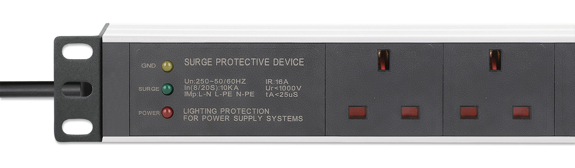 19" 1U Rack Mount 7-Output Power Distribution Unit (PDU) / Surge Protector Image 5