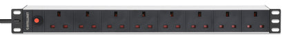 19" 1U Rack Mount 8-Output Power Distribution Unit (PDU) Image 3