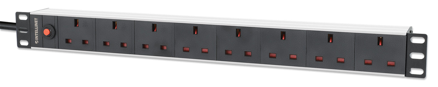 19" 1U Rack Mount 8-Output Power Distribution Unit (PDU) Image 1