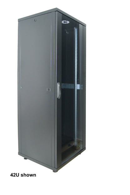 19" Network Cabinet, Basic Line, 32U, 800 (D) x 600 (W) mm, Black Image 3