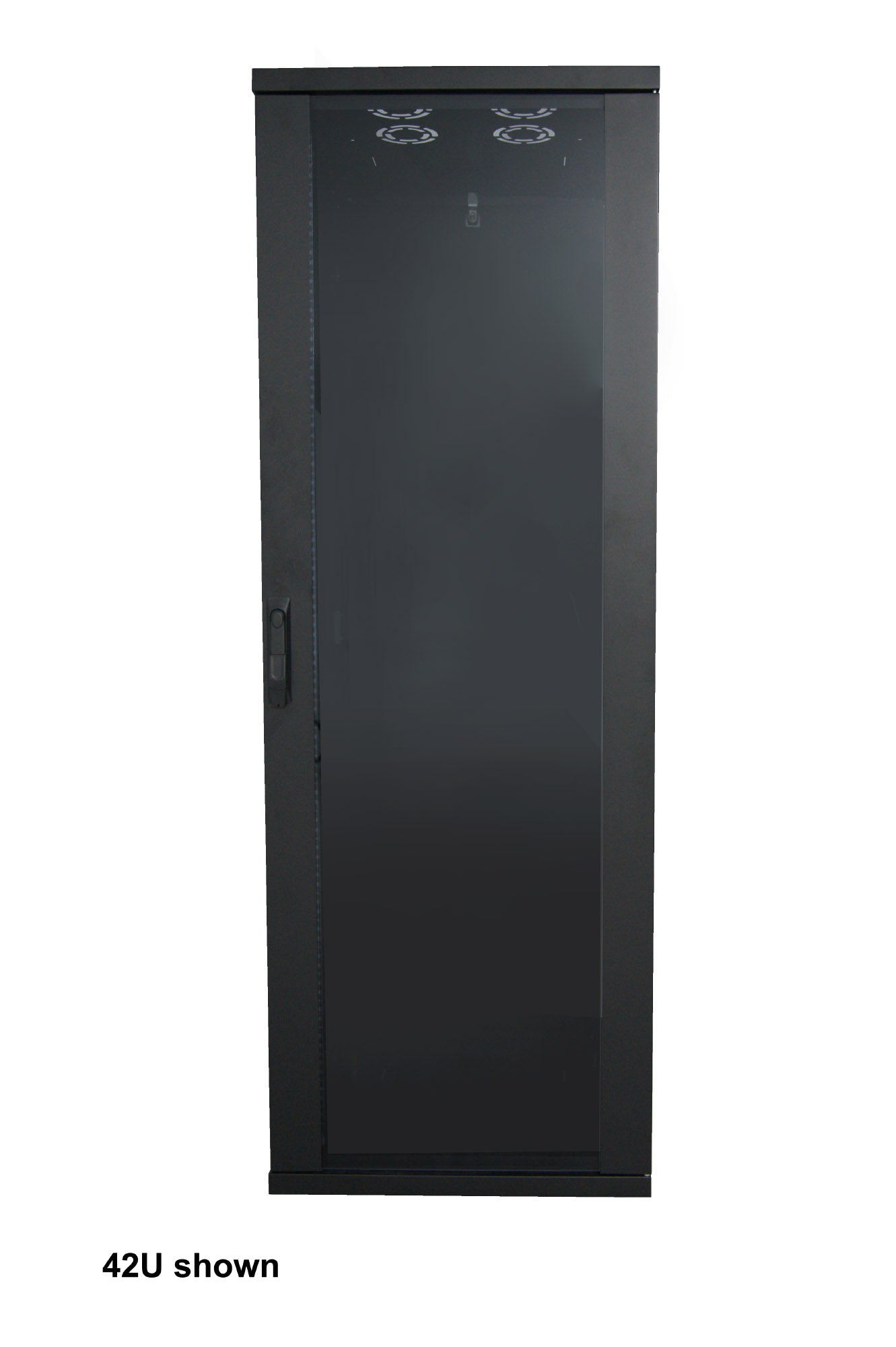 19" Network Cabinet, Basic Line, 42U, 800 (D) x 600 (W) mm, Black Image 2
